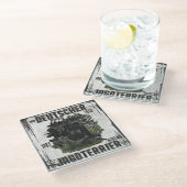 Duitse Jachtterriër (Jagdterrier) Glazen Onderzetter (Schuin)