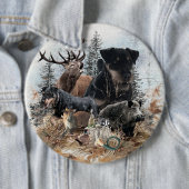 Duitse jachtterriër (Jagdterrier)   Ronde Button 6,0 Cm (In situ)