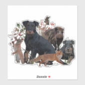 Duitse Jachtterriër (Jagdterrier) Sticker (Vel)