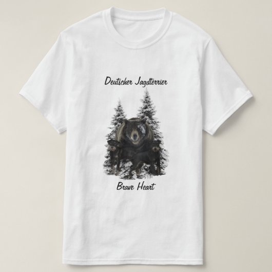 Duitse Jachtterriër (Jagdterrier) T-shirt (Design voorkant)