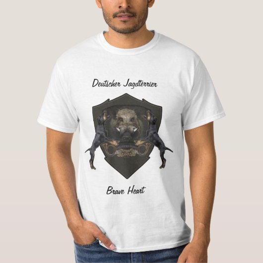 Duitse Jachtterriër (Jagdterrier) T-Shirt (Voorkant)