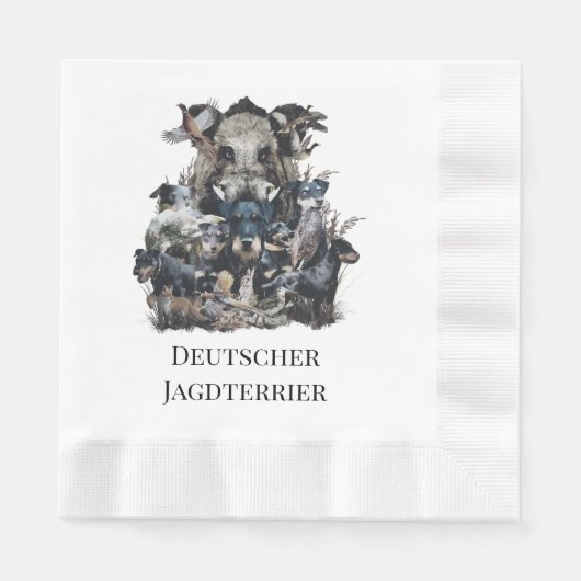Duitse jachtterriër servet (Voorkant)