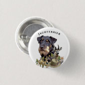Duitse jachtterriers ronde button 3,2 cm (Voorkant /achterkant)