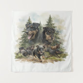 Duitse Jagdterriërs Wandkleed (Voorkant)