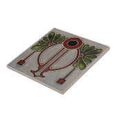 Duitse Jugendstil Art Nouveau/Art Deco Gray+ Tegeltje (Zijkant)