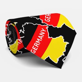 Duitse kaart en vlag stropdas
