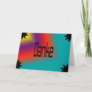 Duitse kaart met dank