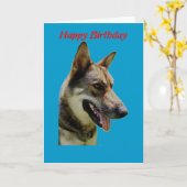 Duitse Kaart Shepard Birthday (Gele Bloem)