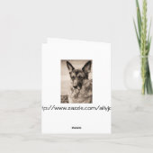 Duitse Kaart Shepherd (Achterkant)