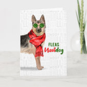 Duitse Kaart Shepherd Fleas NaviDOG Holiday (Voorkant)