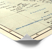 Duitse kaart van India Poster (Hoek)