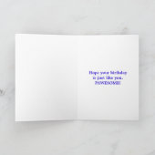 Duitse Kaart van Shepherd Red Blue Yellow Birthday (Binnen)