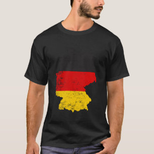 Duitse kaart Vlag Duitse Deutschland Pride T-shirt