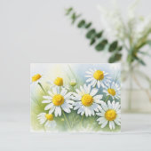 Duitse kamille in bloei feestdagenkaart (Staand voorkant)