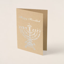 Duitse kandelaar Hanukkah Lamp Folie Kaarten
