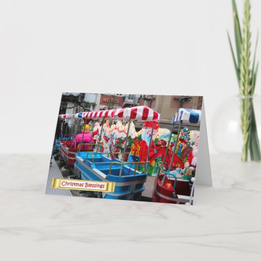 Duitse Kerst, Heidelberg Kersttransport Feestdagen Kaart (Voorkant)