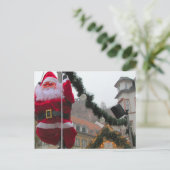 Duitse Kerst, Heidelberg Santa Feestdagenkaart (Staand voorkant)