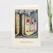  Duitse Kerst Kaart Angels in Vorst (Voorkant)