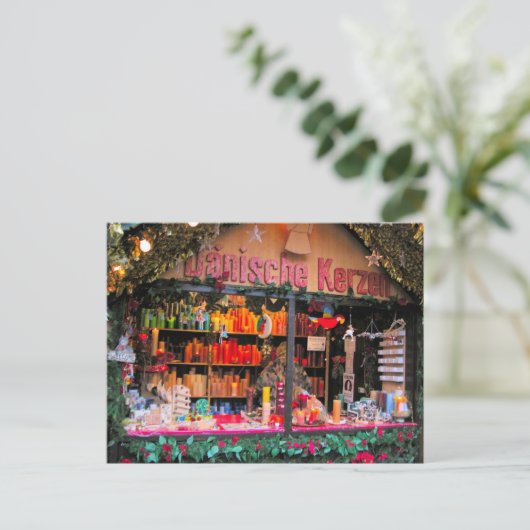 Duitse Kerst Kleurrijke kaarsen Feestdagenkaart (Staand voorkant)