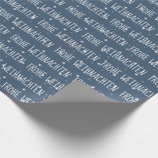 Duitse kerst met feestjes cadeaupapier (Hoek)