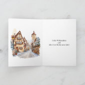 Duitse kerst oude stad feestdagen kaart (Binnen)