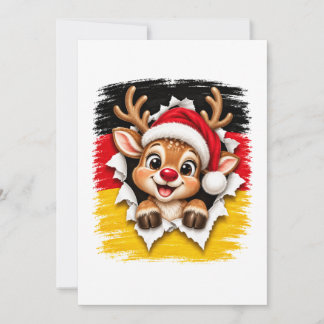 Duitse Kerst Rendieren Kaart
