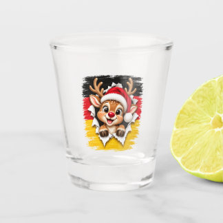 Duitse Kerst Rendieren Shot Glas
