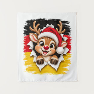 Duitse Kerst Rendieren Wandkleed