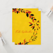 Duitse kerst wenskaart kaart (Voorkant / Achterkant in situ)