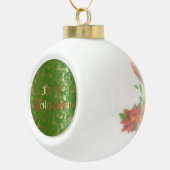 Duitse kerstbal keramische pleister bal ornament (Rechts)