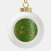 Duitse kerstbal keramische pleister bal ornament (Voorkant)