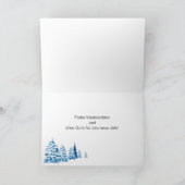 Duitse kerstboom Baubles Holiday Card Feestdagen Kaart (Binnen)