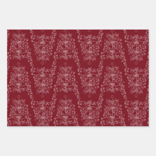 Duitse kerstboom inpakpapier vel (Voorkant 3)