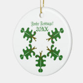 Duitse kerstboom keramisch ornament (Links)