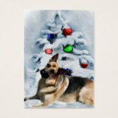 Duitse kerstcadeautags visitekaartjes (Voorkant)