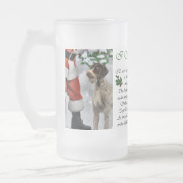Duitse kerstcadeautjes met Wirehaire Pointer Matglas Bierpul