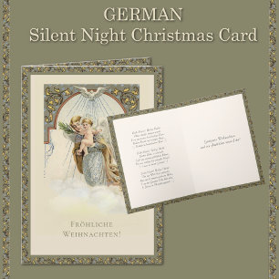 Duitse Kerstengel Jezus Stille Nacht Feestdagen Kaart