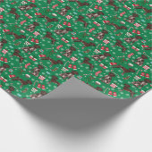 Duitse kersthond Shorthaired Pointer Cadeaupapier (Hoek)