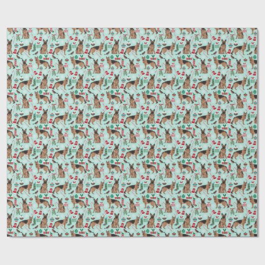 Duitse kerstinpakpapier cadeaupapier (Vlak)