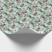 Duitse kerstinpakpapier cadeaupapier (Hoek)