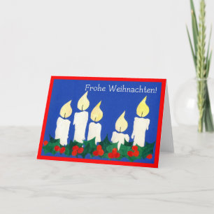 Duitse Kerstkaars kaart
