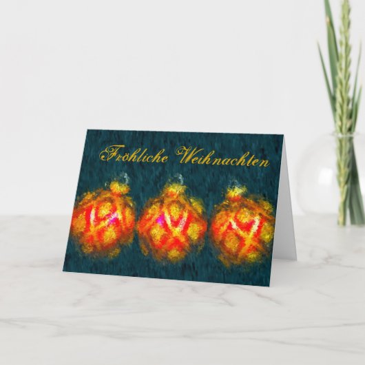 Duitse Kerstkaart Feestdagen Kaart (Voorkant)