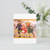 Duitse Kerstkaart Frohe Weihnachten Feestdagenkaart (Staand voorkant)