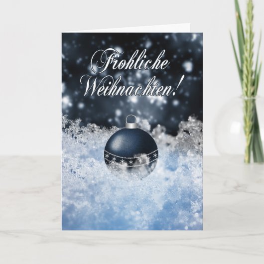 Duitse Kerstkaart - Gesegnete Weihnachten und Feestdagen Kaart (Voorkant)