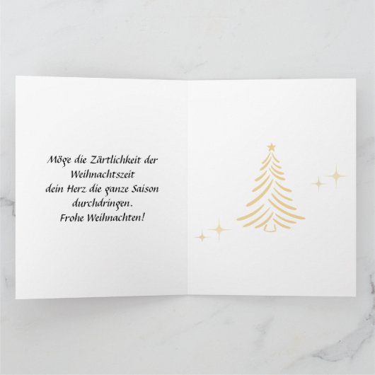 DUITSE KERSTKAART KAART (Binnen)