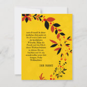 Duitse kerstkaart kaart (Achterkant)