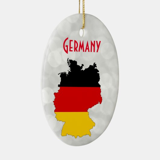 Duitse kerstkaart keramisch ornament (Rechts)