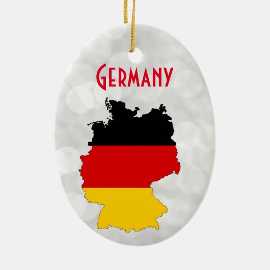 Duitse kerstkaart keramisch ornament (Achterkant)