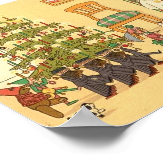 Duitse kerstkaart poster (Hoek)