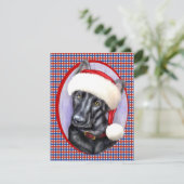 Duitse kerstkerstman Shepherd BLK Kaart (Staand voorkant)